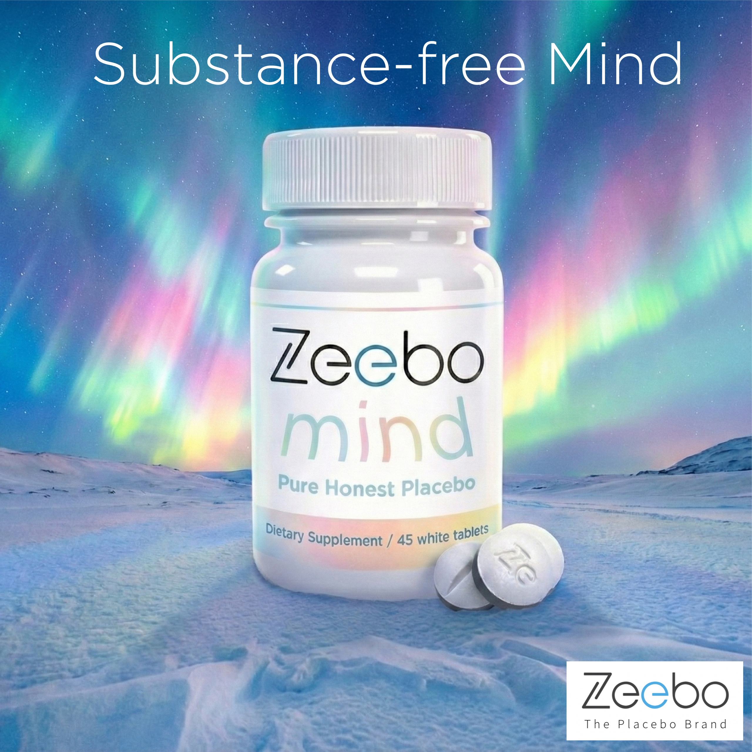 Substance-free recovery with Zeebo Mind Honest Placebo Tablets