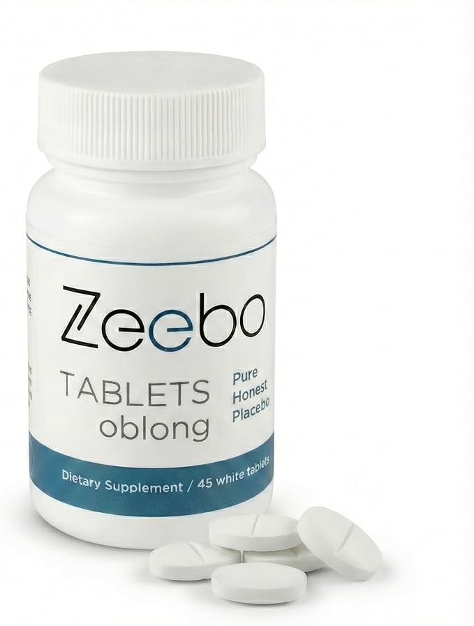 Zeebo Oblong Placebo Tablets